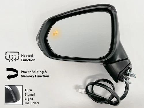 For 2016 - 2022 RX350 RX350L RX450h RX450hL Mirror Power Folding BSD Driver Side