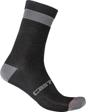 Castelli Alpha 15 Socks Women's Small Black/Dark Gray Bike Cycling 