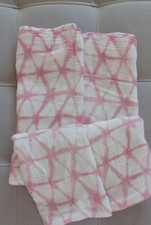 Arden Anais Baby Swaddle Blanket Soft Rayon Bamboo 42inx60in Pink White