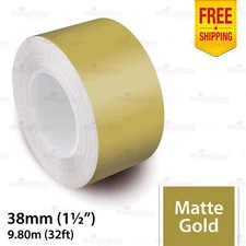 1.5" 38mm PinStriping Pin Stripe Tape Car Styling Decal Vinyl Sticker MATTE GOLD