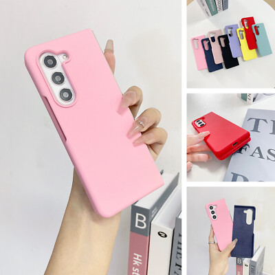 Fr Samsung Galaxy Z Fold6/Fold5/Fold4/3 Liquid Silicone TPU Slim Thin Phone Case