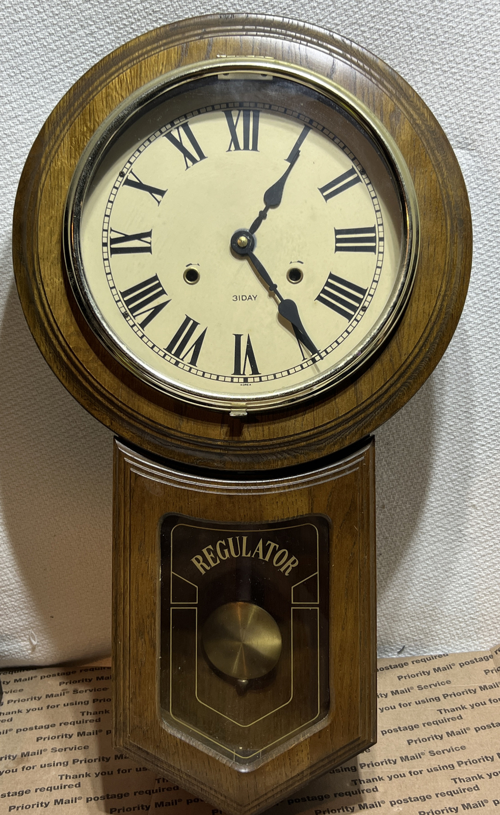 Vintage Regulator 31 Day Wall Clock 777553 untested eBay