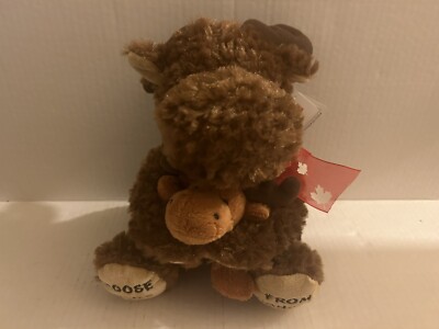 Creature Comforts Moose and Baby Moose Hugs From Canada Stuffed Plush  Animal Toy Australia