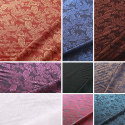 Zweifarbiger Paisley Jacquard Futterstoff 60'' breit verkauft pro vollen/halben Meter