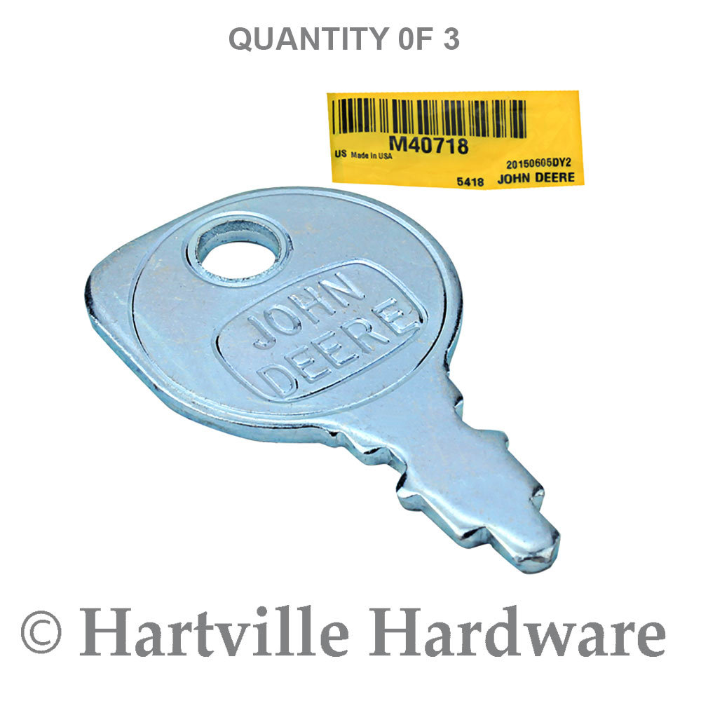 John Deere Original Equipment Key #M40718 (3-Pack)