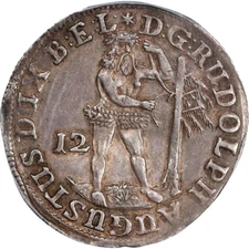 1678 German States Brunswick Wolfenbuttel 12 Mariengroschen PCGS AU 53 1/3 Taler
