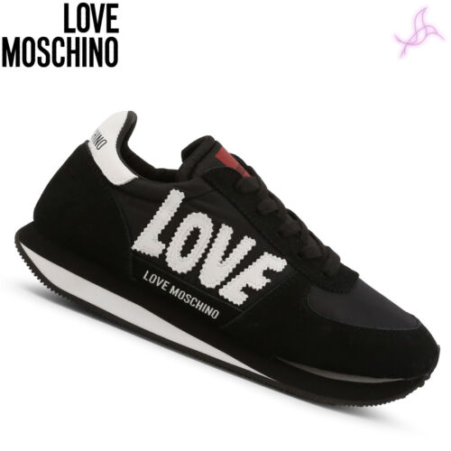 Sneakers Love Moschino JA15322G1EIN2 Women Black 125607 Shoes Original - Outlet - Picture 1 of 4