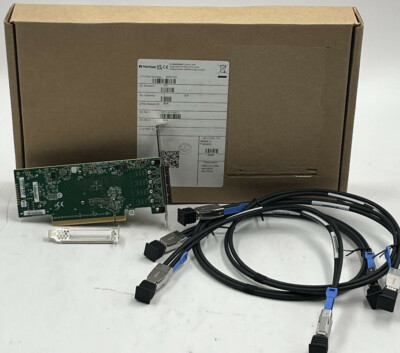 NETAPP X2072A HBA 4X12GB MINISAS HD PCIE 9405W-16E W/2 X66031A & 1 X66030A