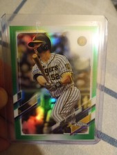 2021 Topps Chrome Jerry Sands NPB Nippon Green Refractor 9/99 #191 Tigers