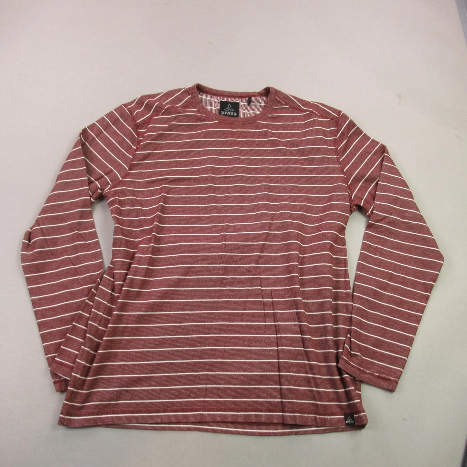 Prana Sweater Mens XL Long Sleeve Crew Neck Sweatshirt Casual Stripe