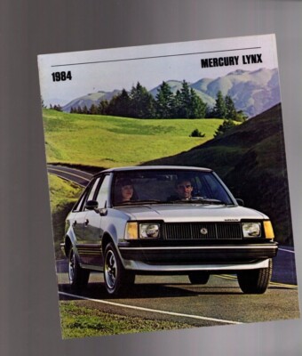 1984 Mercury LYNX Brochure / Catalog: RS, Station Wagon,L,GS,TURBO