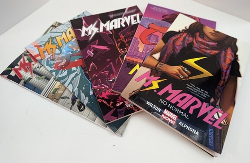 Ms. Marvel - Kamala Khan - G. Willow Wilson - Graphic Novels - Vols 1-5 ...