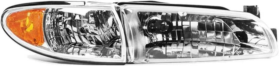 Headlights For Pontiac Grand Prix 1997 1998 1999 2000 2001 2002 2003 Pair Foto 2 de 4