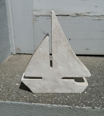 Beton Gießformen STYRODUR ''Segelboot'' 16x3 cm ausgießen Skulptur Form Maritim 3D