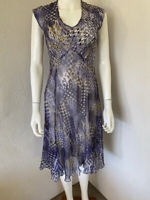 komarov a line dress KOMAROV SLEEVELESS CHARMEAUSE A LINE DRESS L NWT