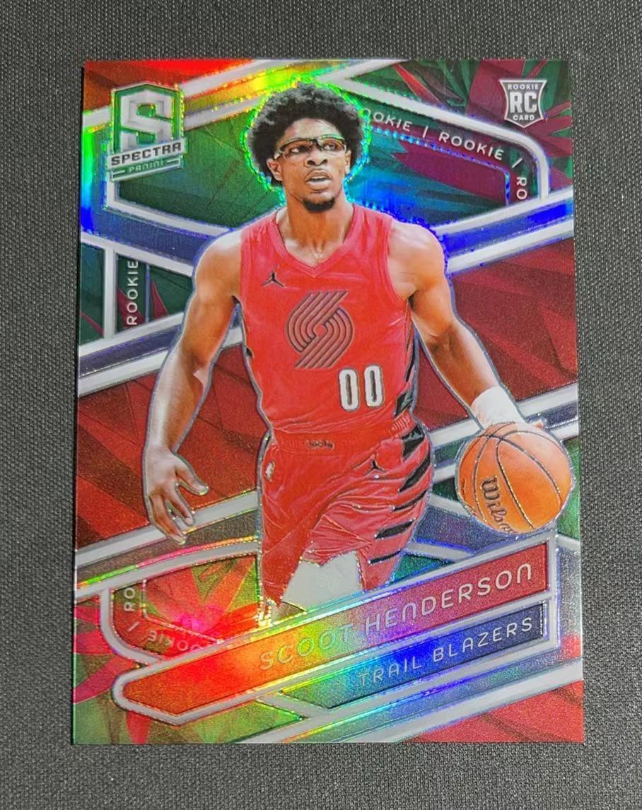 2023-24 Panini Spectra Scoot Henderson #142 RC Rookie Menagerie SSP