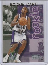 RAY ALLEN ROOKIE CARD Skybox Premium 1996 Basketball RC Bucks Celtics Heat Star!