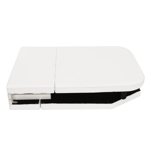 Silla de masaje plegable 71 pulgadas 3 zonas cama PVC salón Sch?nheit sofá blanco - Imagen 11 de 18