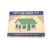 Plasticville HP-9 Cape Cod House kit Exc with Red Windows Complete Boxed 1955