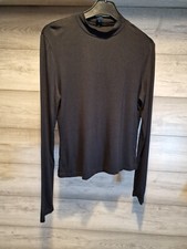 ladies long Sleeve Black tops size L