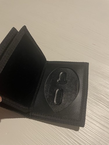 Police Officers Wallet For Badge And Identification Papers Strong Leather