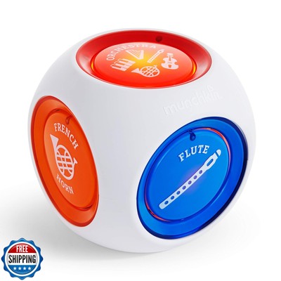 Munchkin Mozart Magic Cube Music Toy for Baby and Toddler - Includes 5 Instru