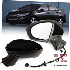 Left Driver side Mirror Fits 2016-2019 Chevy Cruze Left 3 Pins Black