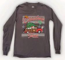 Buc-ee's Gray Long Sleeve Christmas in Texas Long Sleeve Shirt Size AS