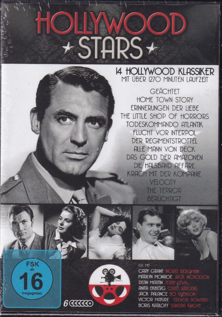 DVD NEU/OVP - Hollywood Stars - 14 Hollywood Klassiker - 6 Disks - Bild 2