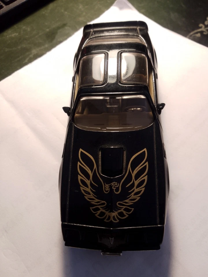 Road Signature 1:43 Pontiac Firebird 1979 Trans Am Fahrzeug Auto Schwarz Sammler - Immagine 3 di 4