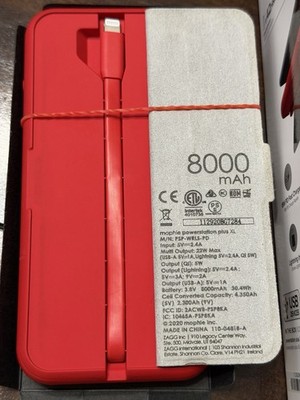 Supreme x Mophie Powerstation Plus XL Red 8000mAh | eBay