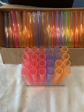 89 Colorful Plastic Test Tube Shooters 24 Slot Rack Party Shots Set Barware