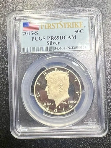 2015-S Kennedy Half PR69 DCAM PCGS Certified Silver Coin