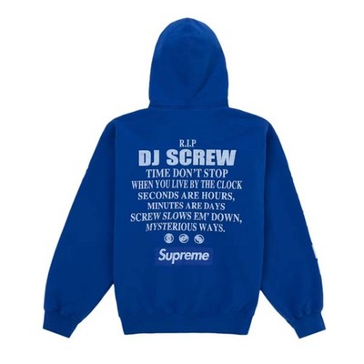 Supreme DJ Screw Zip Up Hooded Sweatshirt Blue | eBay