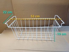   Chest Freezer Wire Basket White  53 X22 X 19 Cm