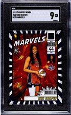 2025 Donruss WNBA Net Marvels Kiki Iriafen #16 (RC) Mystics SGC 9