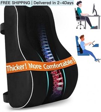 Ergonomic Lumbar Support Pillow   Memory Foam for Lower Back Pain Relief, Adjust