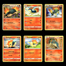 6x Quilava Lot 49.0 HeartGold SoulSilver Call of Legends Pokemon Cards Set TCG