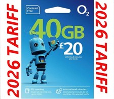 Official O2 Bundle Pay As You Go SIM Card – Standard/Micro/Nano – UK