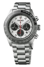 New Seiko Prospex Speedtimer Silver Dial Stainless Steel Bracelet Watch SSC911
