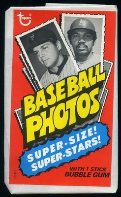 1974 Topps Deckle Edge Test Issue Baseball Empty Wrapper *TL279