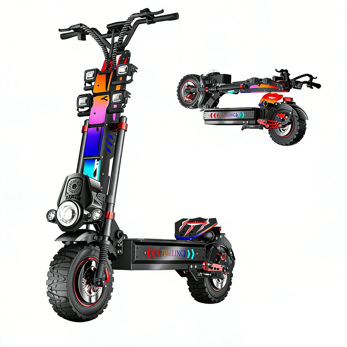 Electric Scooter Adult 10000W Dual Motor Fast E-Scooter 55MPH