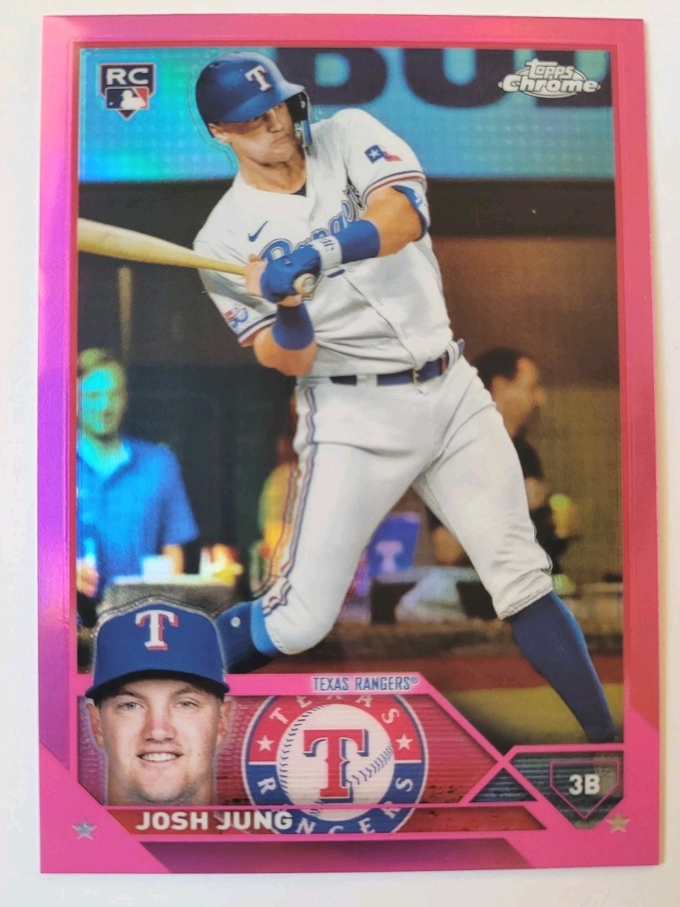 2023 Topps Chrome - Josh Jung #93 Pink Refractor (RC)