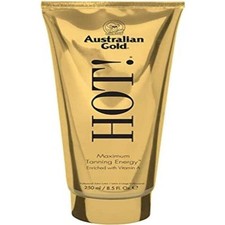 Australian Gold Hot! Tanning Lotion – Maximum Tanning Power, 250 ml
