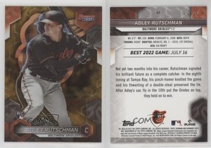 2023 Bowman's Best Gold Lava Refractor /75 Adley Rutschman #57 Rookie RC