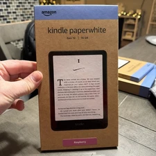BRAND NEW SEALED Amazon Kindle Paperwhite (12th Gen) 7" Display 16GB Raspberry