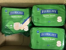 60 ct FitRight OPTIFIT Briefs Incontinence Adult Small Underwear Ultra Strength