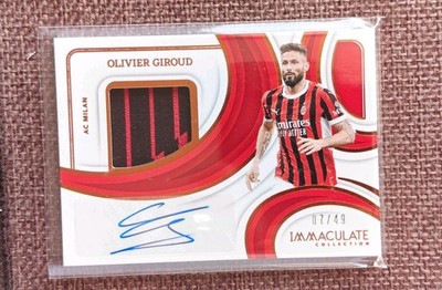Panini Immaculate Soccer 2024-25 Olivier Giroud Autograph Patch /49 AC Milan 