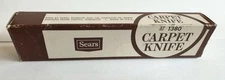 Vintage Sears Carpet Knife 37-1380 & Instructions, Original Box