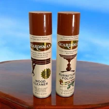 Vintage Guardsman Furniture Polish Wood Scent 12.5oz  And Wood Cleaner 11oz